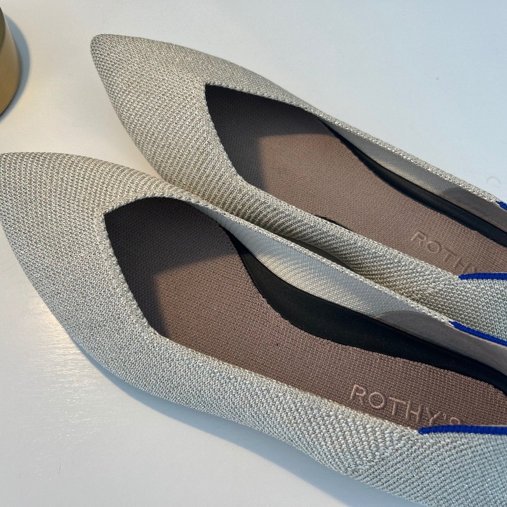 Rothy’s “The Point” metallic
